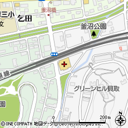 ダイソーコモディイイダ多摩永山店周辺の地図