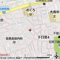 東京都目黒区下目黒4丁目15-10周辺の地図