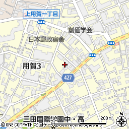 東京都世田谷区用賀3丁目9周辺の地図