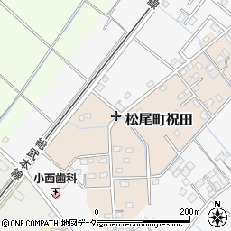 千葉県山武市松尾町祝田123-1周辺の地図