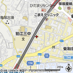 タイムズ狛江第４駐車場周辺の地図