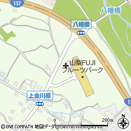 山梨ＦＵＪＩフルーツパーク周辺の地図