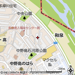市営中野島多摩川住宅２号棟周辺の地図