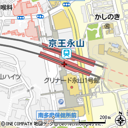 小田急永山駅周辺の地図