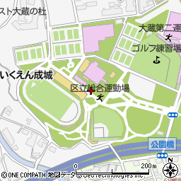 東京都世田谷区大蔵4丁目周辺の地図