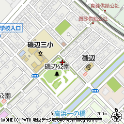 磯辺公園トイレ周辺の地図