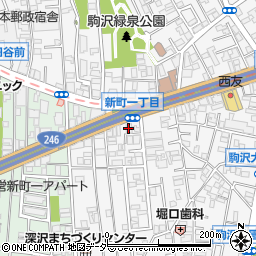 ホンダドリーム駒沢２４６周辺の地図