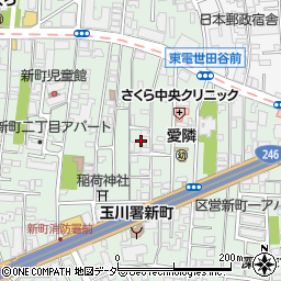 東京都世田谷区新町2丁目11周辺の地図