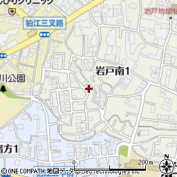 東京都狛江市岩戸南1丁目10-7周辺の地図