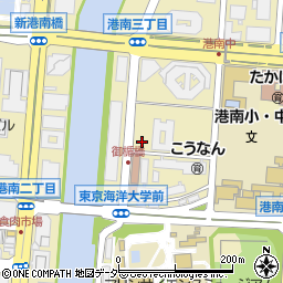 東京都港区港南周辺の地図