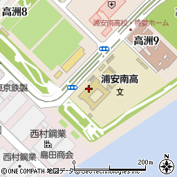 千葉県立浦安南高等学校周辺の地図