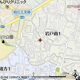 東京都狛江市岩戸南1丁目10周辺の地図