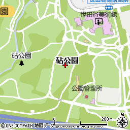 東京都世田谷区砧公園1周辺の地図