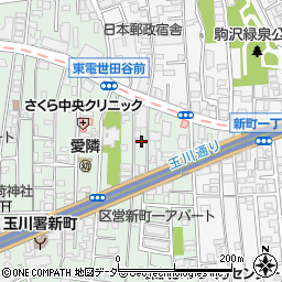 東京都世田谷区新町2丁目3周辺の地図