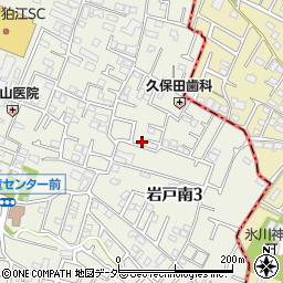 東京都狛江市岩戸南3丁目7-25周辺の地図