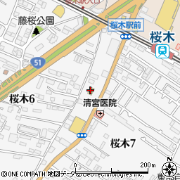 ミニストップ千葉桜木６丁目店周辺の地図