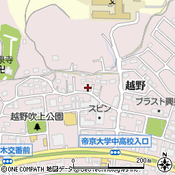 東京都八王子市越野361周辺の地図