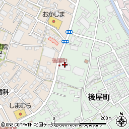 山梨県甲府市後屋町447周辺の地図