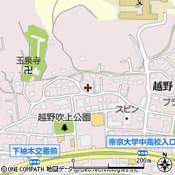 東京都八王子市越野354周辺の地図