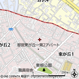 株式会社ケア２１たのしい家・目黒東が丘周辺の地図