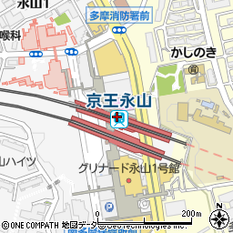 ダイソー京王リトナード永山店周辺の地図