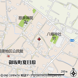 山梨県笛吹市御坂町夏目原1453周辺の地図