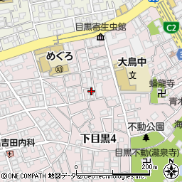 東京都目黒区下目黒4丁目7-4周辺の地図