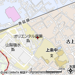 山梨県甲府市上条新居町197周辺の地図