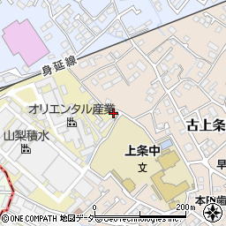 山梨県甲府市上条新居町200-5周辺の地図