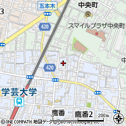 レスポワール鷹番周辺の地図