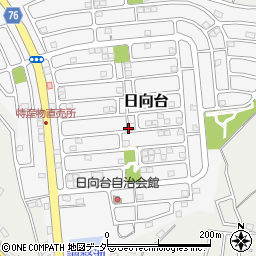 千葉県山武市日向台周辺の地図