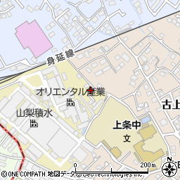 山梨県甲府市上条新居町196-10周辺の地図