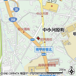 ファミリーマート甲府中小河原店周辺の地図