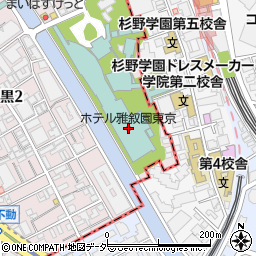 ホテル雅叙園東京周辺の地図
