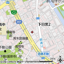 東京都目黒区下目黒2丁目23周辺の地図