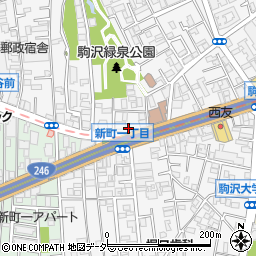 クリーニンググッド駒沢店周辺の地図