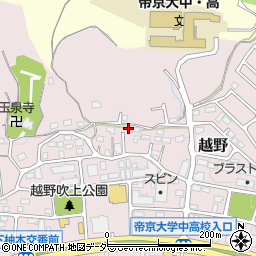 東京都八王子市越野351周辺の地図