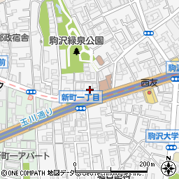 駒沢どうぶつ病院周辺の地図