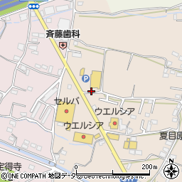 山梨県笛吹市御坂町夏目原1247周辺の地図