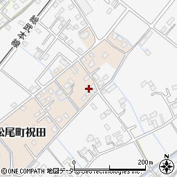 千葉県山武市松尾町祝田107-3周辺の地図