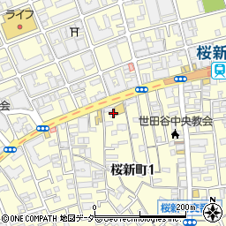 くるみバレエスタジオ周辺の地図