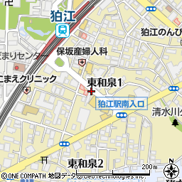 東和泉１丁目パーキングメーター２周辺の地図
