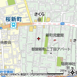 東京都世田谷区新町2丁目35周辺の地図