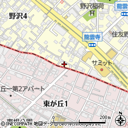 東京都世田谷区野沢4丁目6周辺の地図