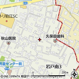 東京都狛江市岩戸南3丁目7-8周辺の地図