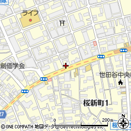 株式会社白洋舎　桜新町サービス店周辺の地図