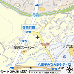 東京都八王子市寺田町180-1周辺の地図