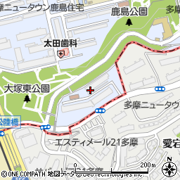 東京都八王子市鹿島22周辺の地図