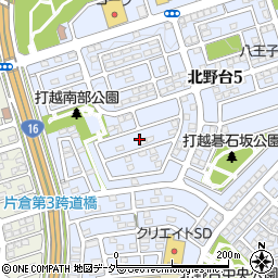 東京都八王子市北野台5丁目36周辺の地図
