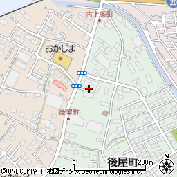 山梨県甲府市後屋町414周辺の地図